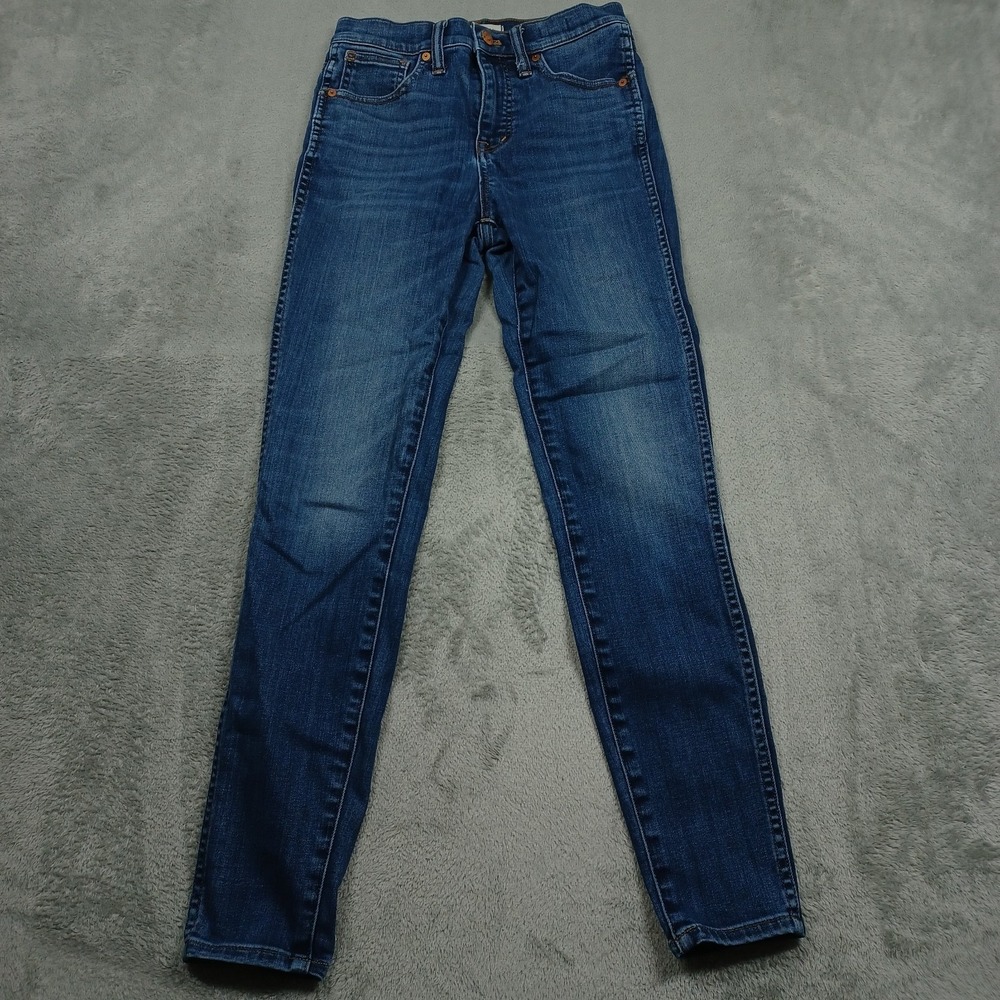 Madewell Jeans Womens 25 Blue Skinny High Rise Pockets Preppy Modern CAsual‎